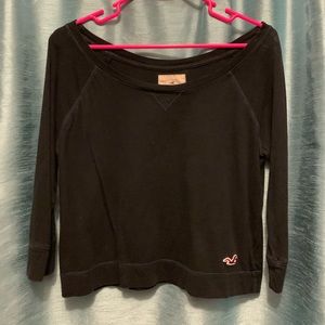 Hollister crop sleeve top